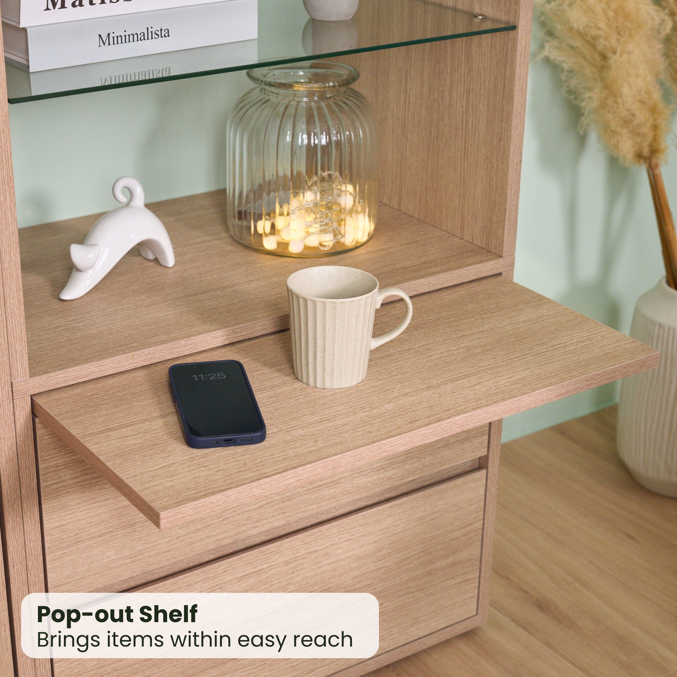 Tall Nightstand Cabinet - Queen / Vertical