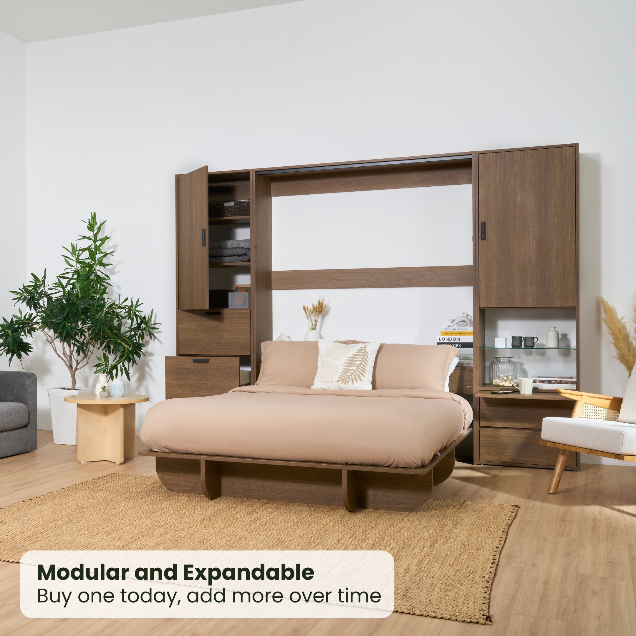 Tall Nightstand Cabinet - Queen / Vertical