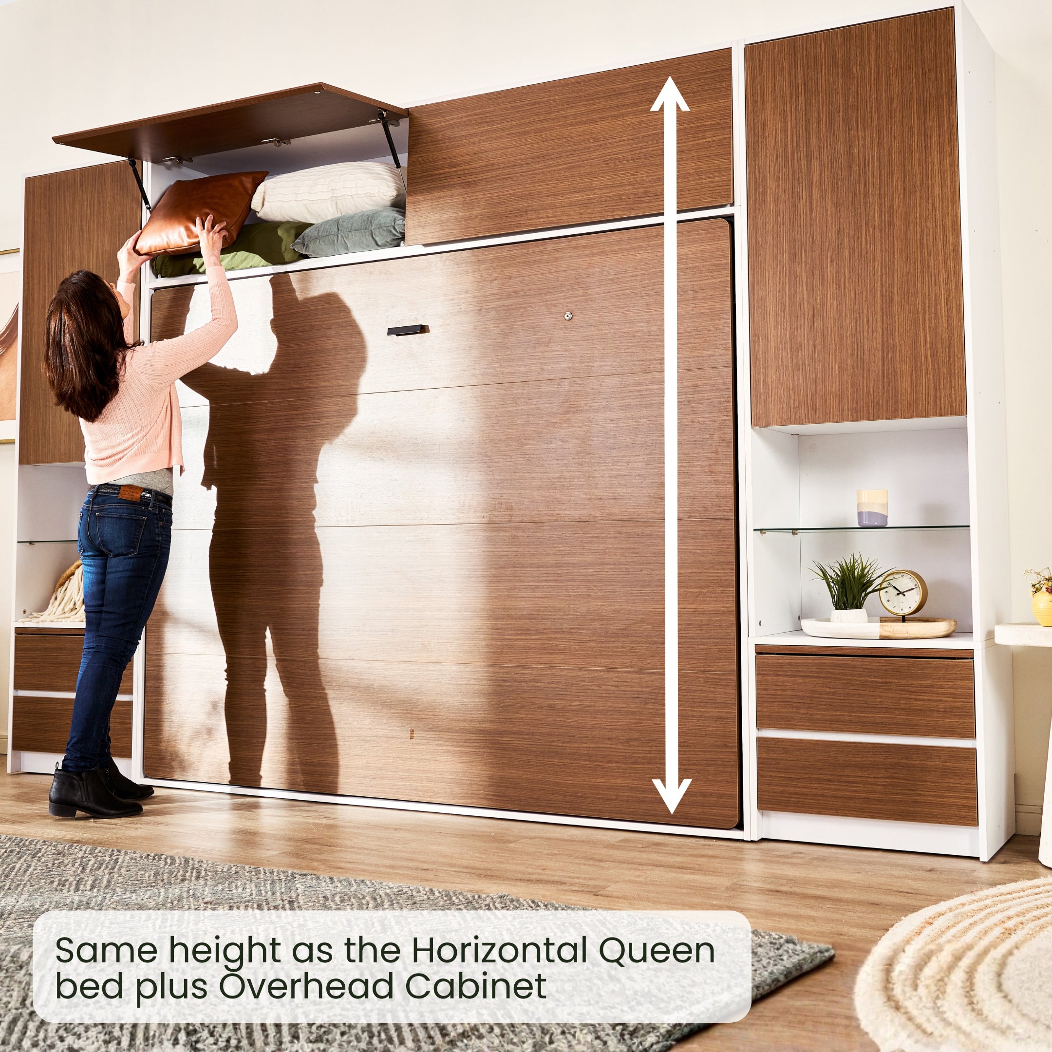 Tall Nightstand Cabinet - Queen / Horizontal