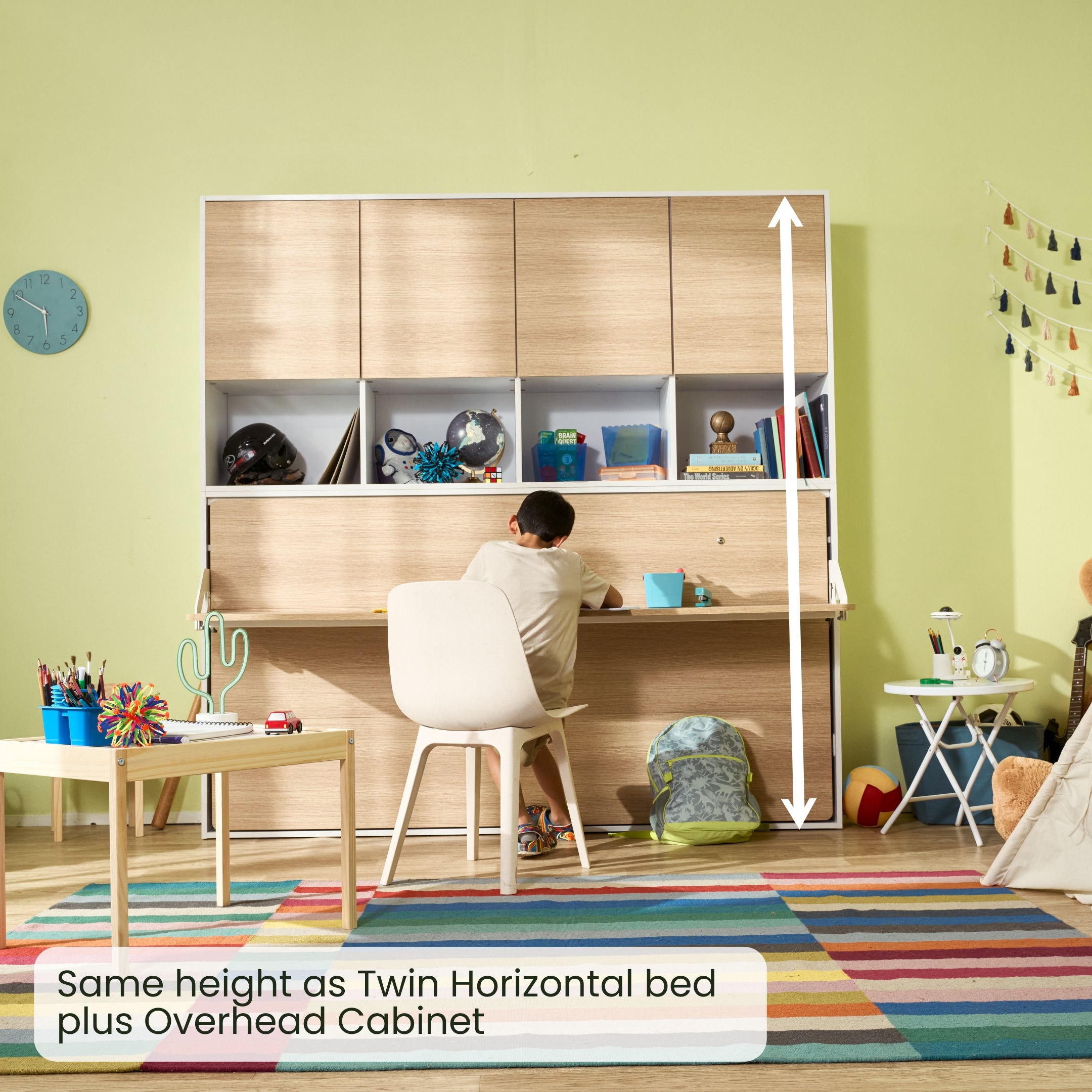 Tall Nightstand Cabinet - Twin / Horizontal