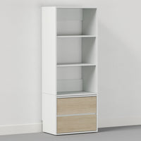 Mid Nightstand Cabinet - Queen / Horizontal