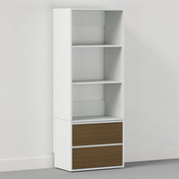 Mid Nightstand Cabinet - Queen / Horizontal