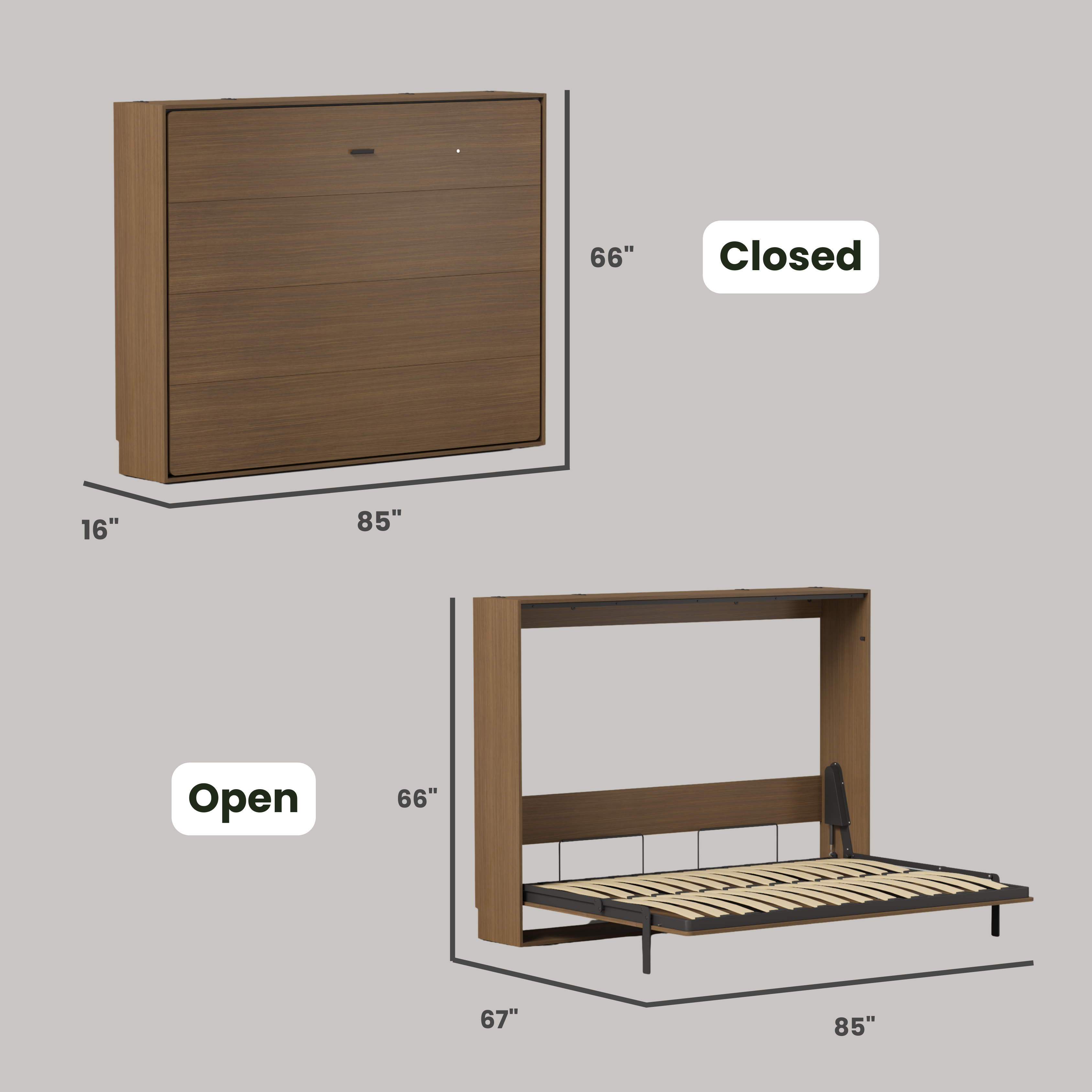 The Lori Bed - Queen / Horizontal
