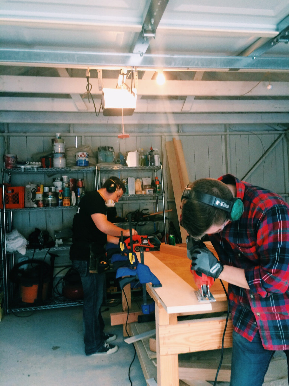 Founders building their first Murphy bed